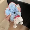 Scrunchie Lindo de Dibujos Animados con Flores y Lunares para Mujer con un Toque de Lujo, Accesorio para el Cabello Resistente para Peinados de Moño