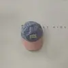 Gorra de Béisbol de Verano para Niños con Parche a Cuadros y Bloques de Color, Sombrero de Sol para Niños Modernos, Atuendo de Moda para Salidas