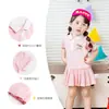 2023 polo estilo Colegio de Comercio Exterior Unicornio Ropa para niños verano Comercio exterior niñas manga corta Vestido estilo occidental moda