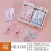 Tijeras de oficina al por mayor en stock, tijeras para cortar papel DIY para estudiantes, tijeras de acero inoxidable para cocina doméstica, tijeras para manualidades infantiles