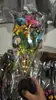 Lâmpada de chão de árvore de flor de borboleta solar Pátio Gramado Atmosfera festiva Lâmpada decorativa Lâmpada de ramo de flor artificial ao ar livre