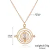 Mercancía de Cine y TV: Collar de reloj de arena Giratiempo de Harry, frasco de poción de búho, colgante de Snitch Horrocrux