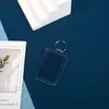 En Stock Llavero Acrílico Transparente en Blanco Cáscara Vacía Ps Personalizado Marco de Fotos Abierto por Arriba Llavero de Doble Cara Foto Colgante DIY