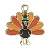 Venta caliente de dibujos animados lindo animal de Acción de Gracias pulsera collar colgante DIY aleación gota de aceite joyería accesorios colgante