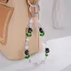 Encantador Colgante para Teléfono Estilo Panda con Elementos Chinos, Creativa Cadena de Cuentas de Bambú, Colgante Corto Antiperdida para Teléfono