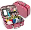 Caja de Almacenamiento Familiar para Costura, Set de Caja de Costura para Dote de Boda, Kit de Costura Portátil para el Hogar