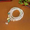 Atacado Xinjiang Jinsi Jade Tianshan Cui Pulseira Feminina Jade Natural Cordão de Mão Contas de Buda Cordão de Mão de Múltiplas Voltas Fornecimento ao Vivo
