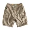 Shorts de Trabajo de Marca de Moda de Verano para Hombre Estilo Japonés Holgados Retro Desgastados Pantalones Casuales para Hombre Ropa Exterior Pantalones de Moda