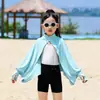 Ropa Nueva de Protección Solar para Niños 2026, Capa Fina Transpirable para Niñas, Chaqueta de Verano para la Piel, Abrigo para Aire Acondicionado