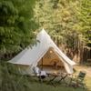 Venta al por mayor de tienda de campaña para exteriores, camping a prueba de viento e impermeable, tienda de campaña piramidal para camping, tela Oxford engrosada, tienda Yurt