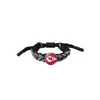 Pulseira Naruto Sharingan Unissex Trançada Acessórios Periféricos de Anime Estilo Casal Pingente Substituível
