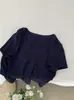 Omalai Gola V Ombro Direito Cor Lisa Slim Manga Curta Camiseta Interna Primavera Versátil Camisa Base Top Atacado 5885