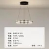 Lámpara de araña para sala de estar de mármol natural, lámpara de araña circular creativa de diseñador de lujo italiano para comedor de villa