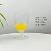 Copa de Vino de Vidrio Transparente Alta para Bar y Restaurante, Vaso Multifuncional para Bebidas Frías, Vaso para Jugos, Copa de Vino Tinto