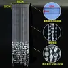 Cortinas de Contas Acrílicas com Fios de Lantejoulas Prata Douradas Redondas para Casamento Decoração de Pilares Camadas de Teto de Casamento Palco