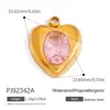 Accesorios de Joyería de Acero Inoxidable Transfronterizos Aceite Goteando Corazón Grande Sombrero de Vaquero Fruta con Diamante Estrella de Mar Colgante para Collar DIY