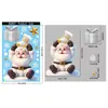 Decoraciones Navideñas Ciervo Dorado Muñeco de Nieve Pegatinas Electrostáticas Suministros para Fiesta Navideña Guirnalda Cálida de Iglú Pegatinas para Ventana