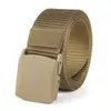 Cinto tático de fivela de plástico para atacado transfronteiriço, nylon, esportes ao ar livre para homens, secagem rápida, sem metal, lona, cinto de treinamento militar