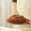 Nova Bandeja de Chá para Mesa Estilo Chinês Bandeja de Frutas e Lanches para Sala de Estar em Madeira Bandeja de Sobremesa para Chá da Tarde em Madeira Maciça Artesanato em Madeira