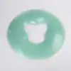 Almohada de silicona para apoyar la cara para salones de belleza, almohada de látex engrosada para apoyar la cara, almohada facial de masaje para cama de belleza, almohada con agujero antideslizante