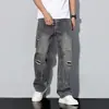 Loja Independente Verão 2026 Novo Jeans Masculino Estilo Americano Versátil Tendência Perna Reta Calça Casual em Estoque