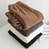 Pantalones de forro polar doble para hombre, con forro de forro polar y engrosados, talla grande, con puños elásticos, adecuados para deportes y uso casual, asequibles para uso en exteriores
