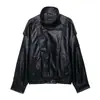 Chaqueta de Piel Sintética Simple Versátil de Moda Nueva Primavera 2026 para Mujer 4391872