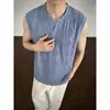Roupa de Casal para o Verão 2026, Colete Fino e Transparente com Decote V e Recortes para Homens e Mulheres, Top Sem Mangas Jacquard com Diamantes Cleanfit