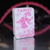 Cartas de Tarô Waite Mini Douradas Clássicas, 78 Cartas, Portátil e à Prova d'Água