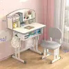 Mesa y silla de aprendizaje infantiles pintadas ajustables mesa de escritura para estudiantes de primaria y secundaria escritorio de clase combinación de escritorio y silla