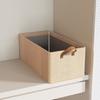 Caja de Almacenamiento de Tela de Algodón y Lino Separador Artefacto de Almacenamiento de Ropa para Pantalones Caja de Almacenamiento de Ropa para Armario Organizador Tipo Cajón