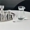 Dispensador de Licor de 80ml, Decantador de Licor para Hotel, Vertedor de Vidrio Espeso con Escala, Jarra de Vino para Restaurantes y Hoteles
