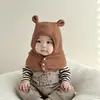 Bonito Bufanda Caliente para Cuello con Gorro Integrado para Protección de Orejas para Otoño e Invierno Bebés y Niños Pequeños, Gorro de Invierno a Prueba de Viento para Niños y Niñas, Gorro de Invierno para Exteriores