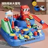 Pista de Aventura para Carros Estacionamento de Carros Trem Pequeno de Brinquedo Caminhão de Bombeiros Brinquedos Educativos Infantis para Meninos e Meninas