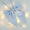 Pajarita de Color Sólido Jk Gabardina de Cuadros Pequeños Uniforme Escolar Traje de Marinero Raíz de Pluma Mango Largo Punta Inclinada Cuello de Pajarita Flor