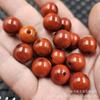 Ágata Roja Redonda de los Reinos Combatientes Cuentas de Jade Sueltas Ágata Roja del Sur Color Rojo Caqui Pulsera Collar Accesorios de Joyería Cuentas