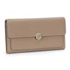 Carteira Feminina 2026 Novo Modelo Carteira Longa em Couro Integral Transfronteiriça Couro Bovino de Primeira Camada Carteira Longa Feminina Bolsa de Mão Clutch em Couro Genuíno