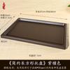 Venta al por mayor transfronteriza Maceta rectangular de resina de arena púrpura imitación con platillo para agua Base de bandeja de almacenamiento para mesa de té del hogar