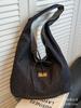 Bolsa de mezclilla para mujer de gran capacidad 2025 Nueva primavera y verano informal bolso de hombro bolsa de tela ropa de trabajo de clase bolso tote
