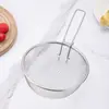 Cesta de Fritura Dobrável de Malha Grossa de Aço Inoxidável com Alça Única para Batatas Fritas Cesta de Lanches Utensílios de Cozinha Domésticos Rede de Filtro para Macarrão