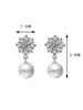 Pendientes de Aguja de Plata S925 Douyin para Mujer, Nuevos Pendientes de Molinillo Pequeño Giratorios, Pendientes Sencillos de Yiwu de Lujo Ligero con Diamantes Completos