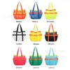 Bolsa de playa de red hueca transfronteriza de Amazon con múltiples bolsillos para baño, natación, gran capacidad, bolsa organizadora para juguetes