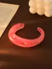 Pulsera Abierta de Color Gelatina Teñido Transfronterizo Europeo y Americano Pulsera de Moda Exagerada Femenina de Gama Alta Pulsera de Estilo Simple