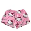 Pantalones Cortos de Dibujos Animados Populares Europeos y Americanos Kt Hello Kitty para Mujer, Verano Finos Holgados Casuales para Casa