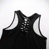 Coletes vazados nas costas com estampa digital de caveira alienígena populares na AliExpress Amazon eaby para mulheres