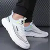 Tênis Esportivos de Colagem a Frio, Novos Modelos Transfronteiriços, Tênis Respiráveis de Malha, Tênis de Corrida Ultra-Leves com Amortecimento e Solado Macio, Tênis Masculinos Modernos para Atacado