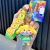 Llavero de oso electrochapado UV, muñeco de goma suave de dibujos animados, colgante para bolso, figura para máquina de garras de peluches, pequeño regalo