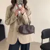 Nuevo Bolso de Bowling de Piel de Oveja Suave Curtida al Vegetal 2026, Bolso Cruzado Estilo Retro, Bolso Boston de Piel Genuina para Mujer