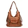 Bolso de Hombro Grande de Mujer Vintage Nuevo Transfronterizo 2026, Moda de Gama Alta Piel Suave Bolso Dual de Hombro para el Día a Día