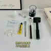 Herramienta de Prensado para Pastillas de Maquillaje Reempaque de Sombras de Ojos Prensa para Polvos Compactos Molinillo Pulidor para Polvo Triturado Herramienta de Reempaque de Labiales Cuchillo de Grabado